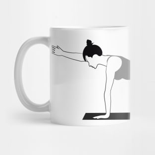 yoga bird dog Mug